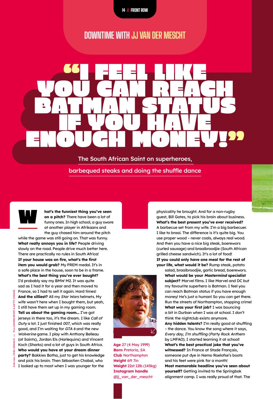 Rugby World Preview Pages