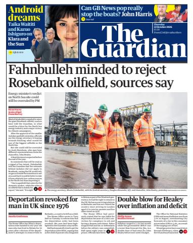 The Guardian Newspaper issue Thursday, 22 October 2026