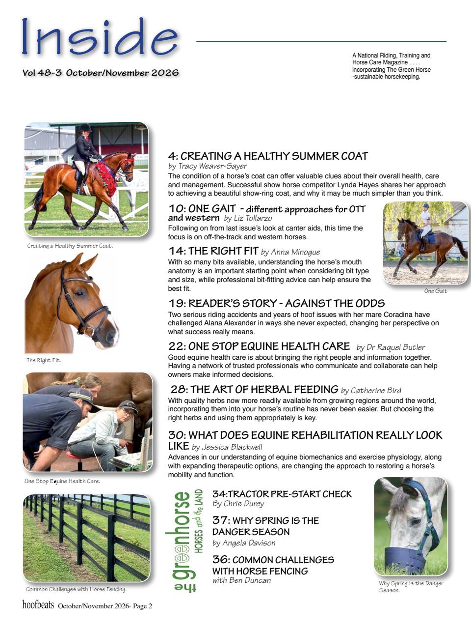 Hoofbeats Preview Pages