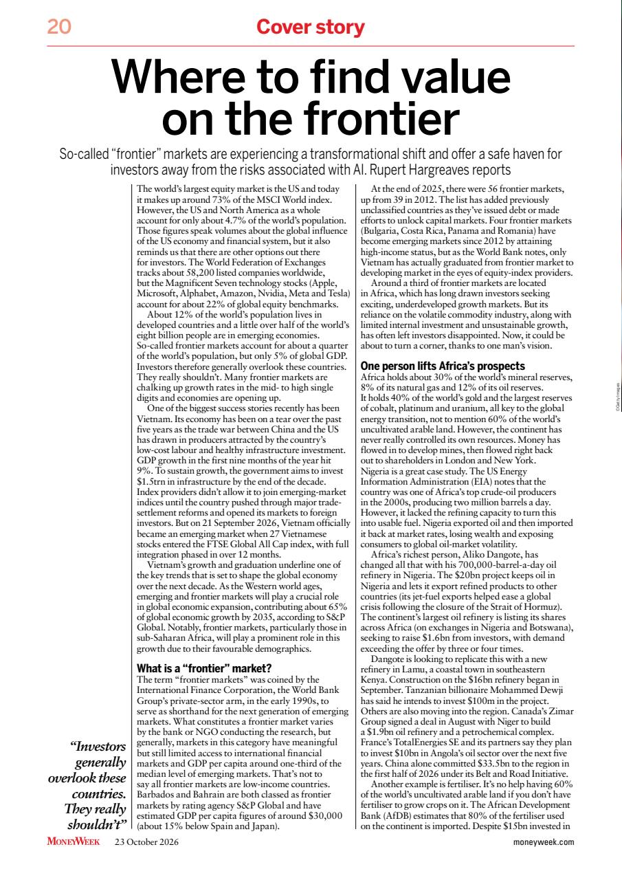 MoneyWeek Preview Pages