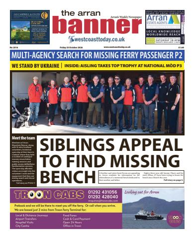 Arran Banner issue Friday, October 23, 2026