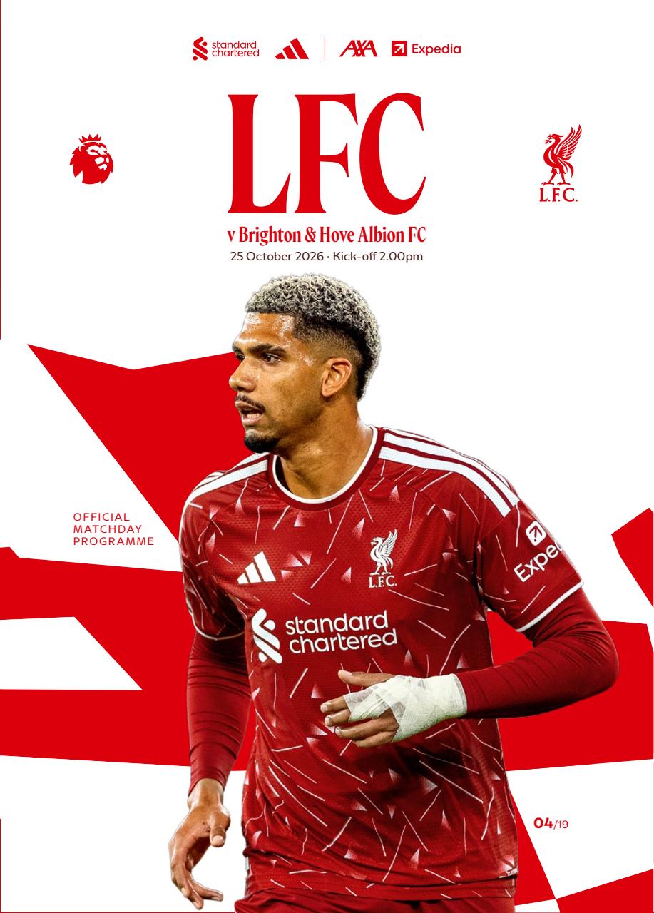 Liverpool FC Programmes Preview Pages