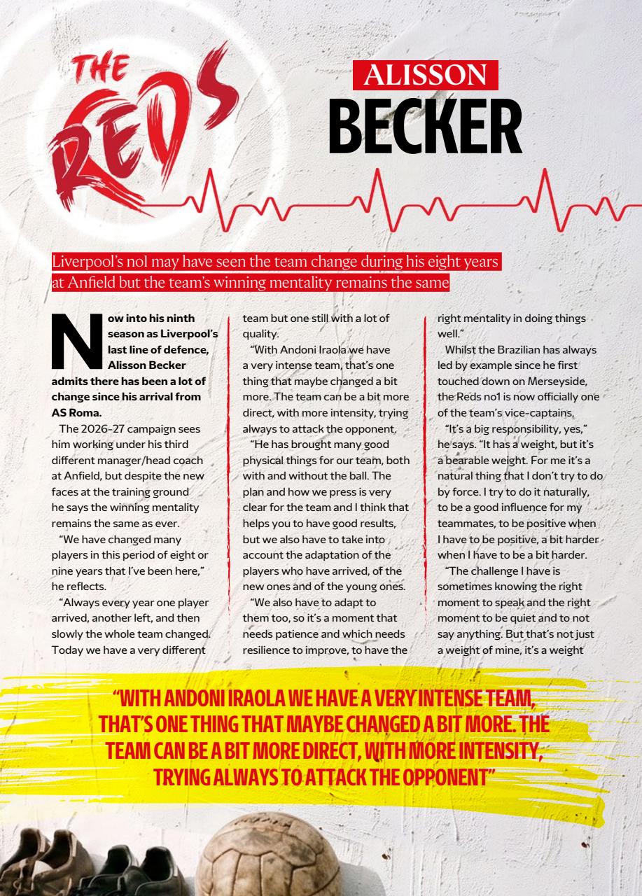 Liverpool FC Programmes Preview Pages