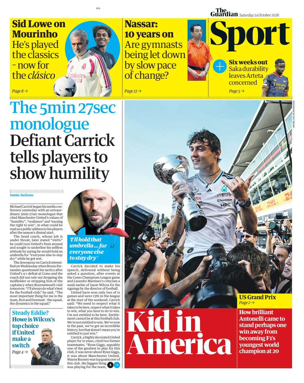 The Guardian Newspaper Preview Pages