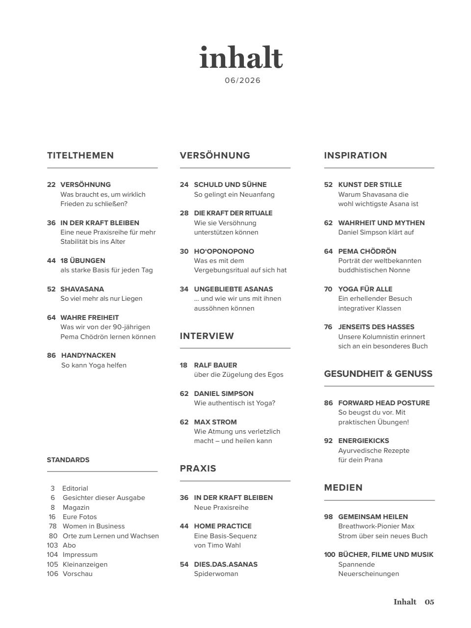 Yoga World Preview Pages