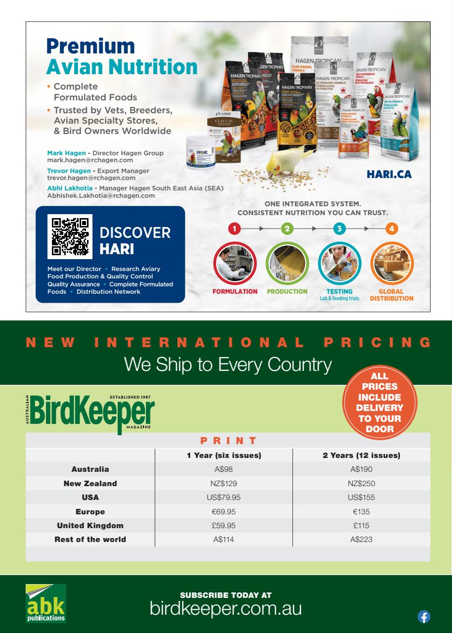 Australian Birdkeeper Magazine Preview Pages