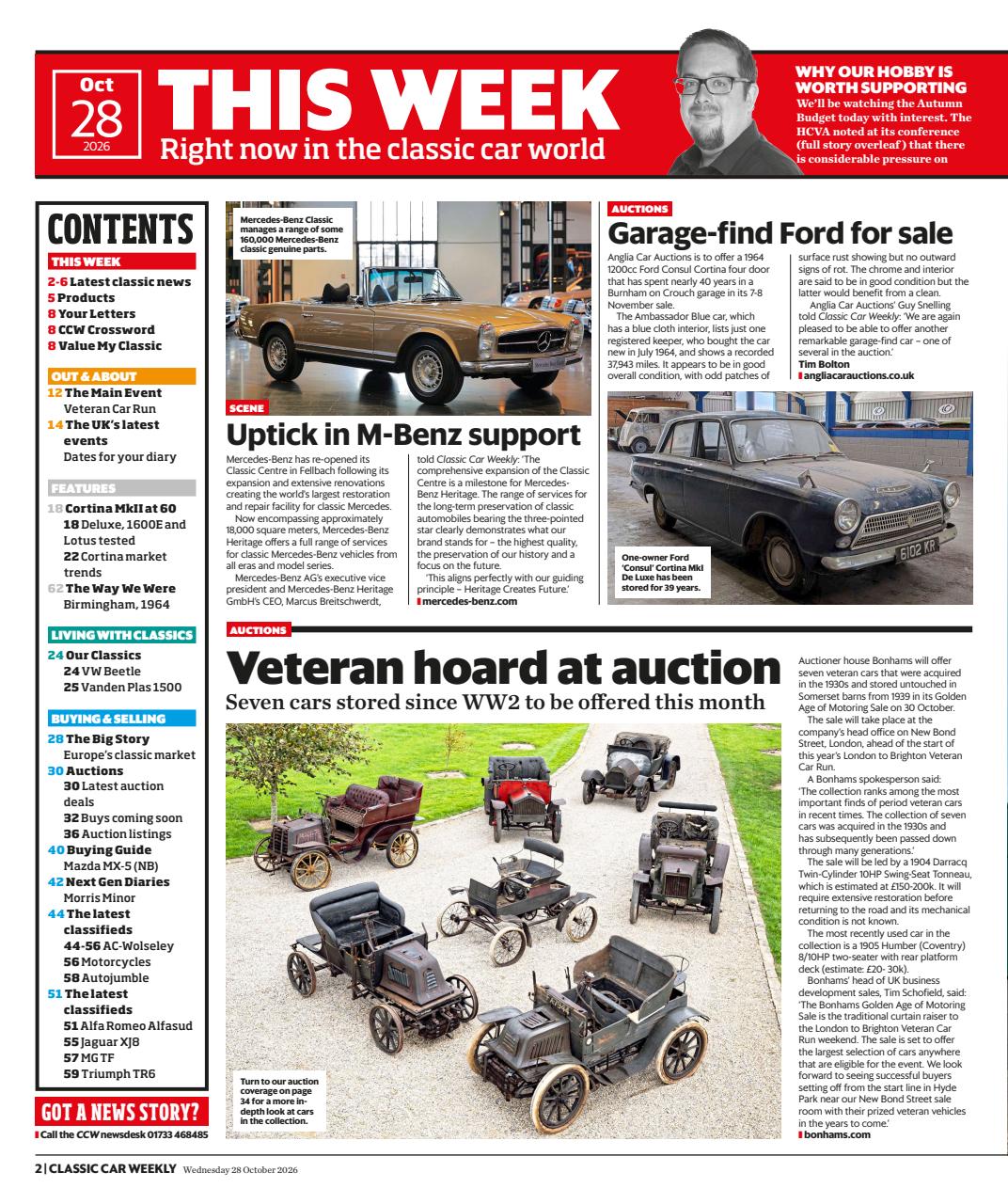 Classic Car Weekly Preview Pages