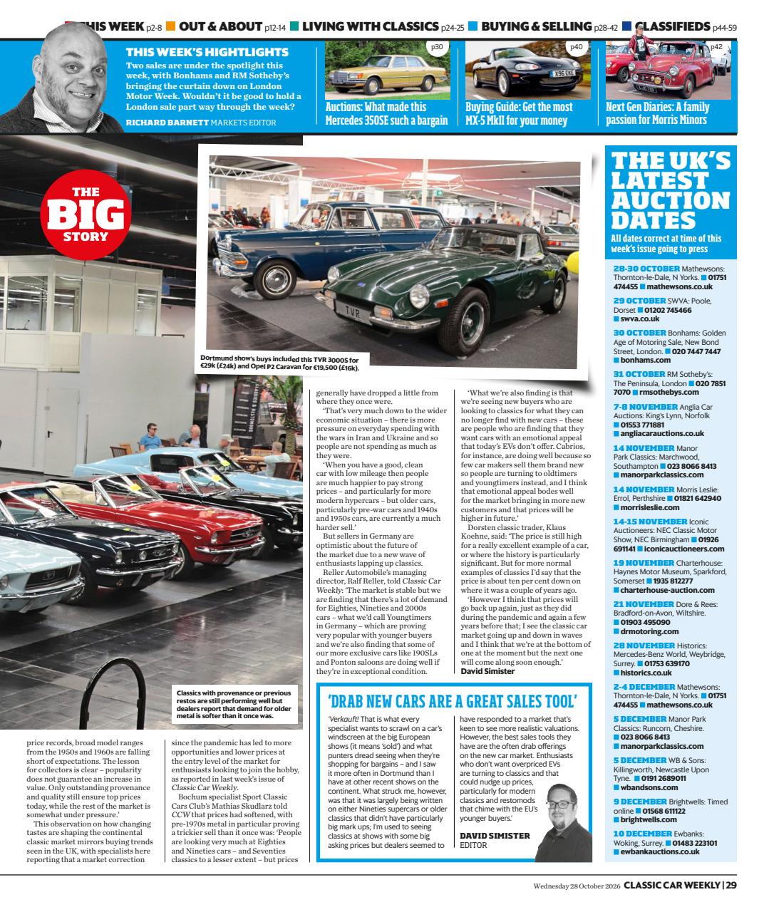 Classic Car Weekly Preview Pages