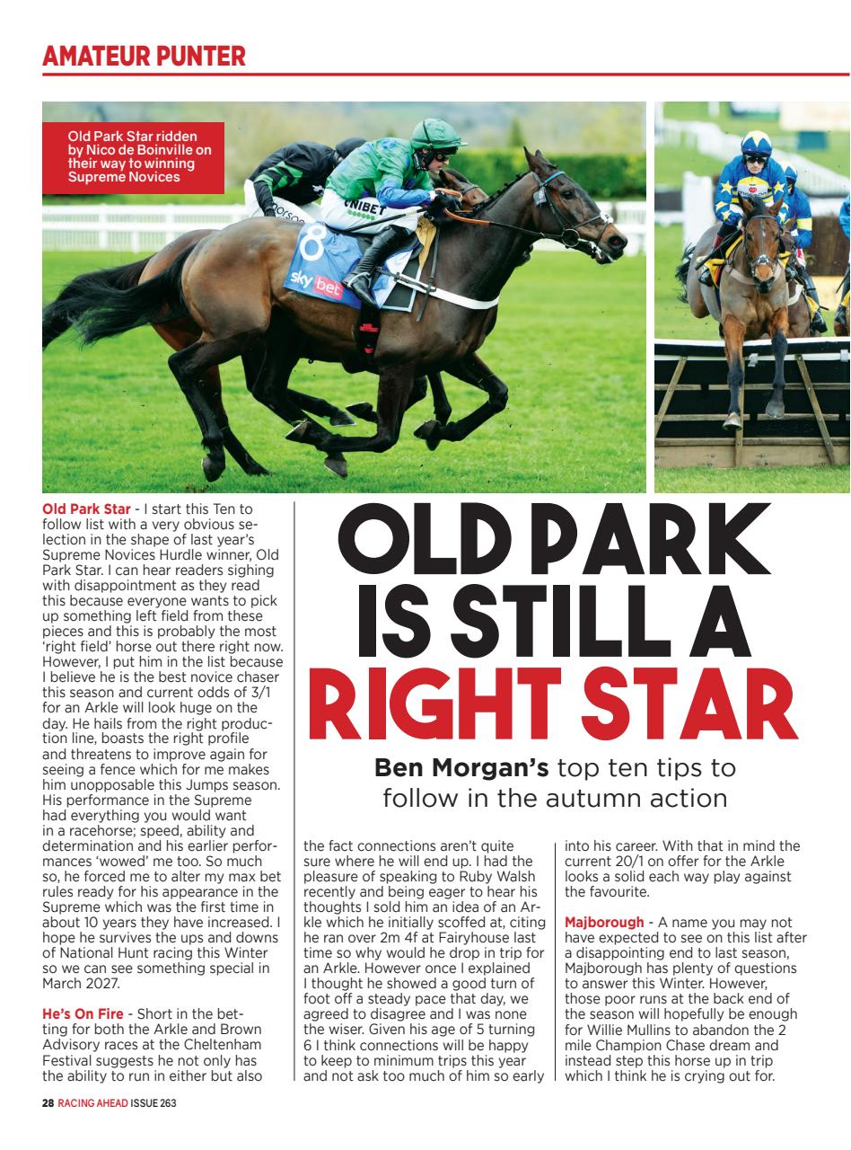 Racing Ahead Preview Pages
