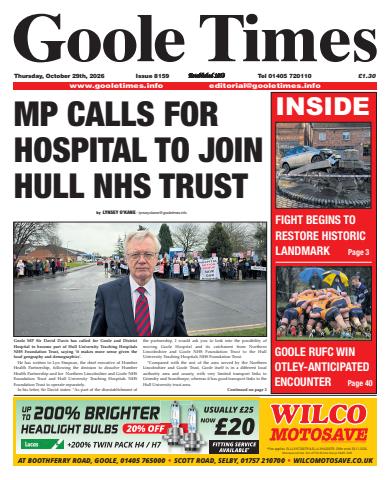 Goole Times issue October 29th 2026