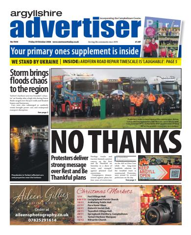Argyllshire Advertiser issue Friday, October 30, 2026