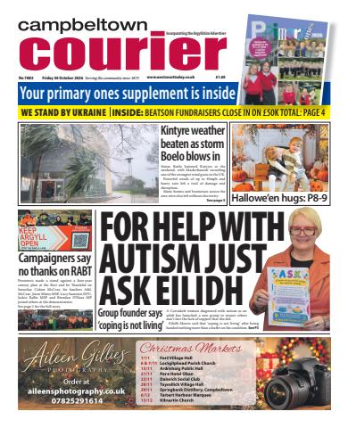 Campbeltown Courier issue Friday, October 30, 2026
