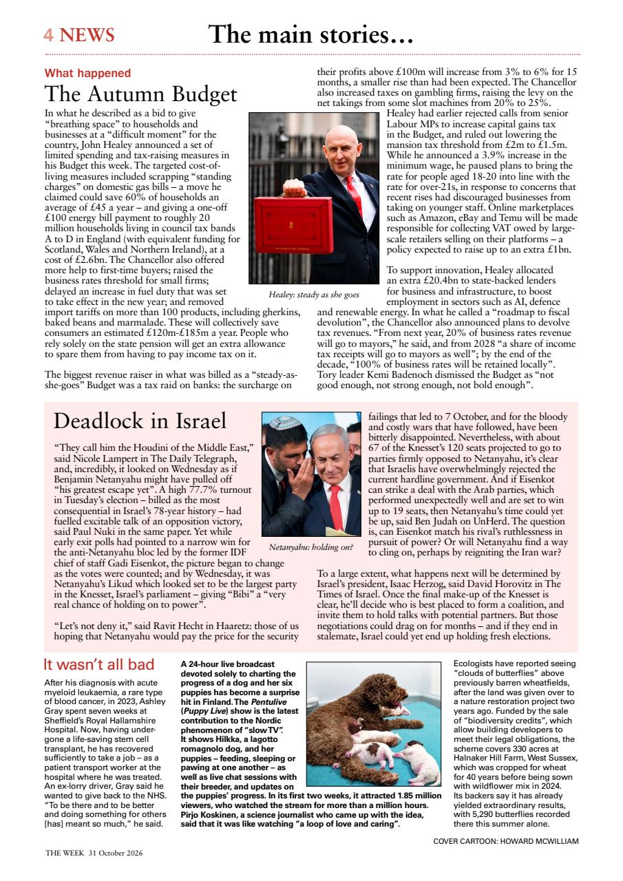 The Week Preview Pages