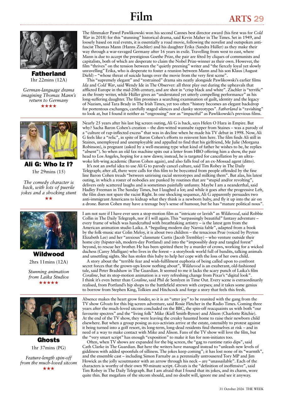 The Week Preview Pages