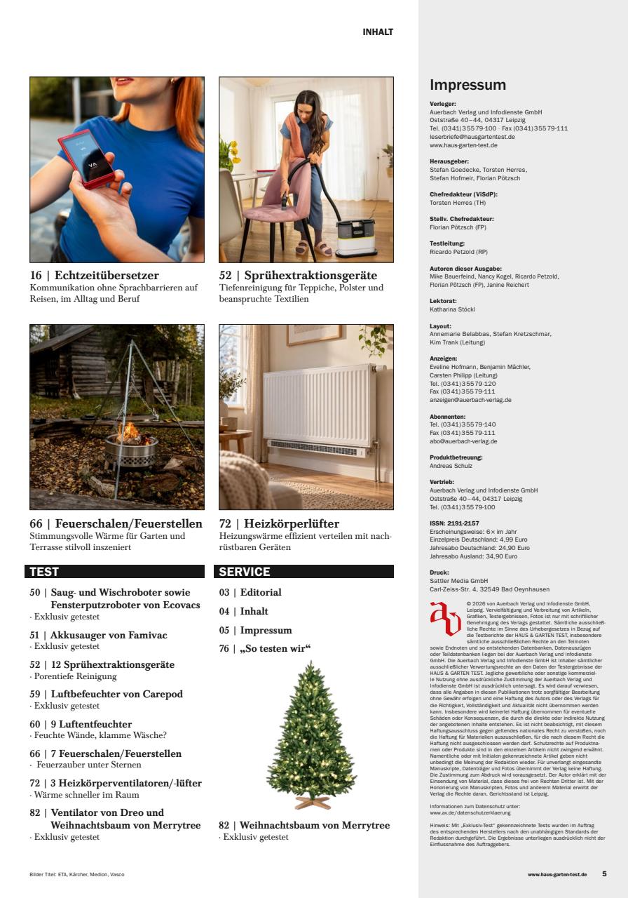 Haus & Garten Test Preview Pages