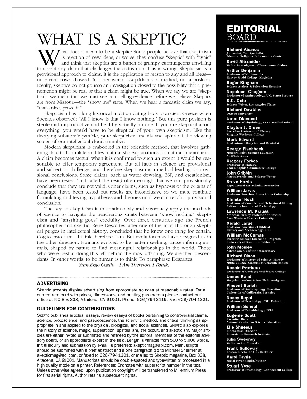 Skeptic Preview Pages