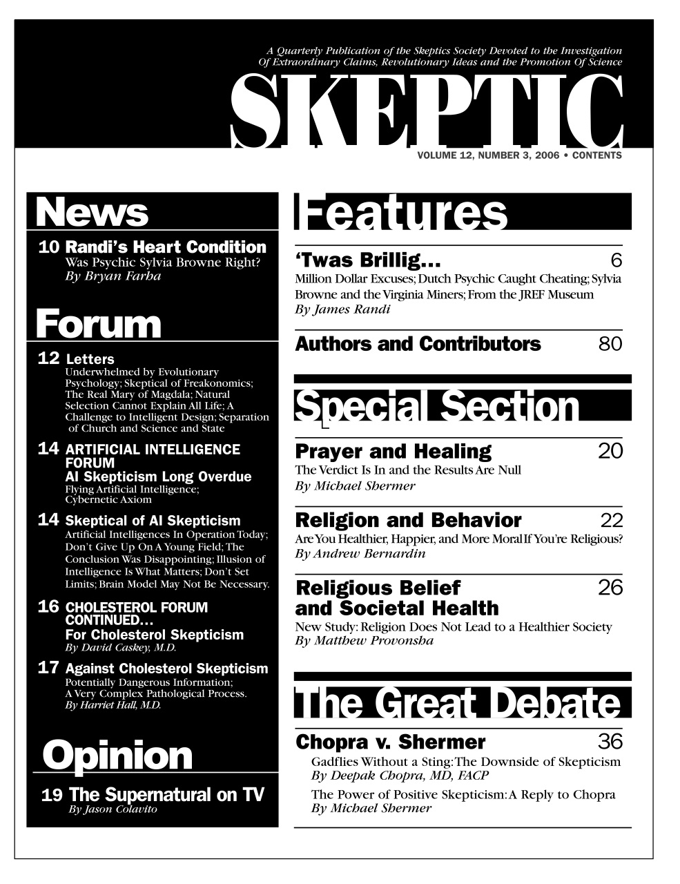 Skeptic Preview Pages