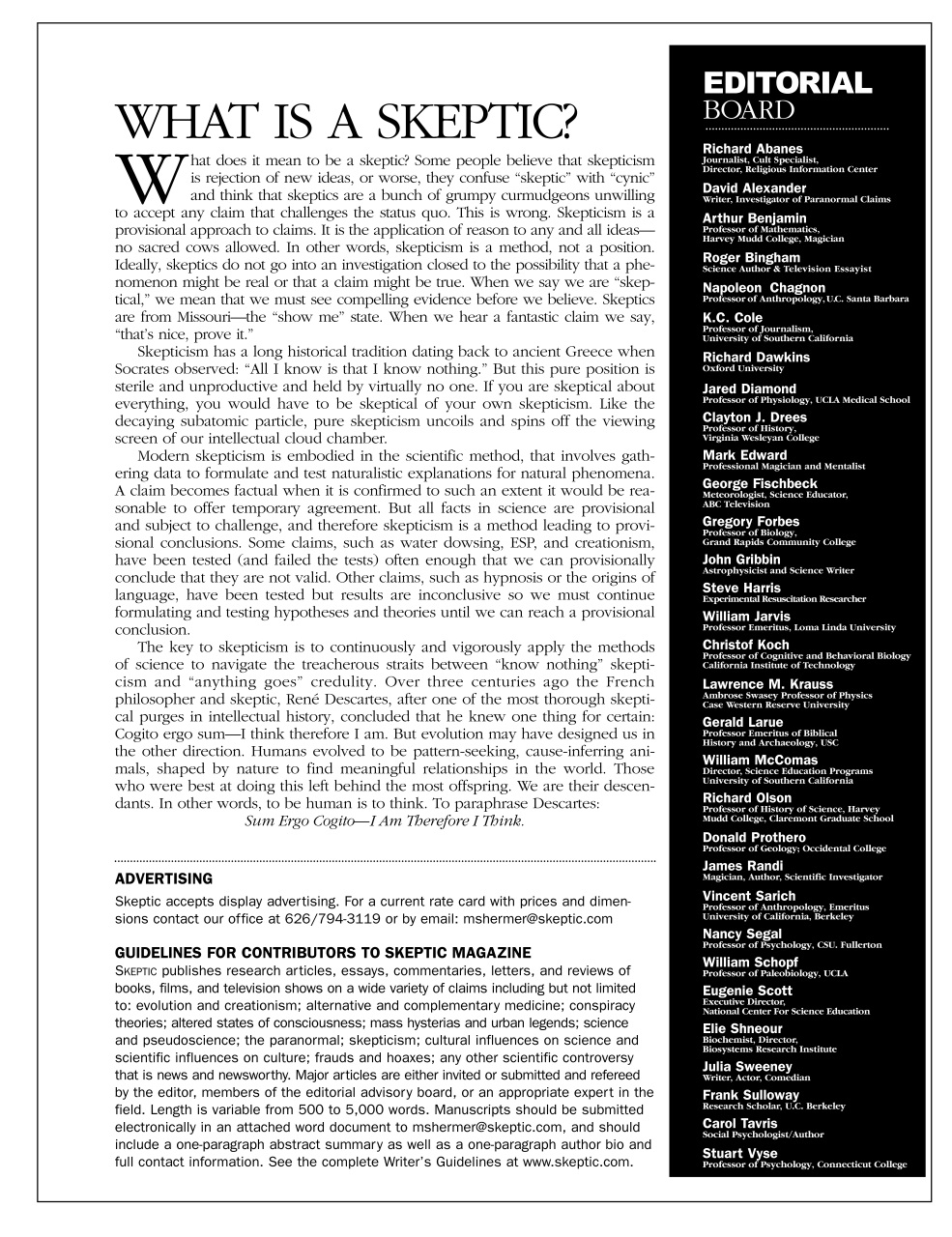 Skeptic Preview Pages