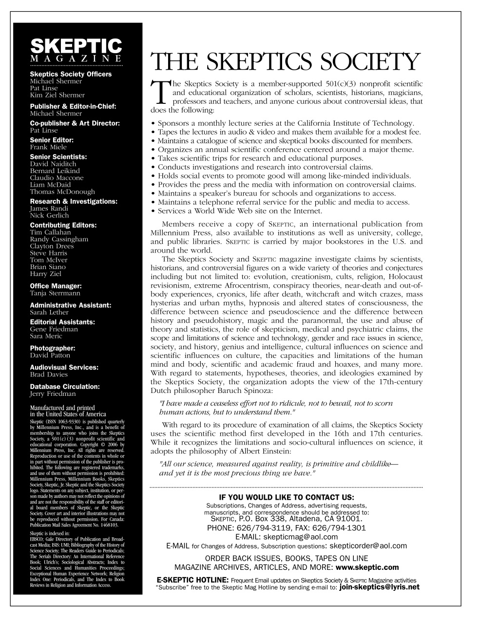 Skeptic Preview Pages