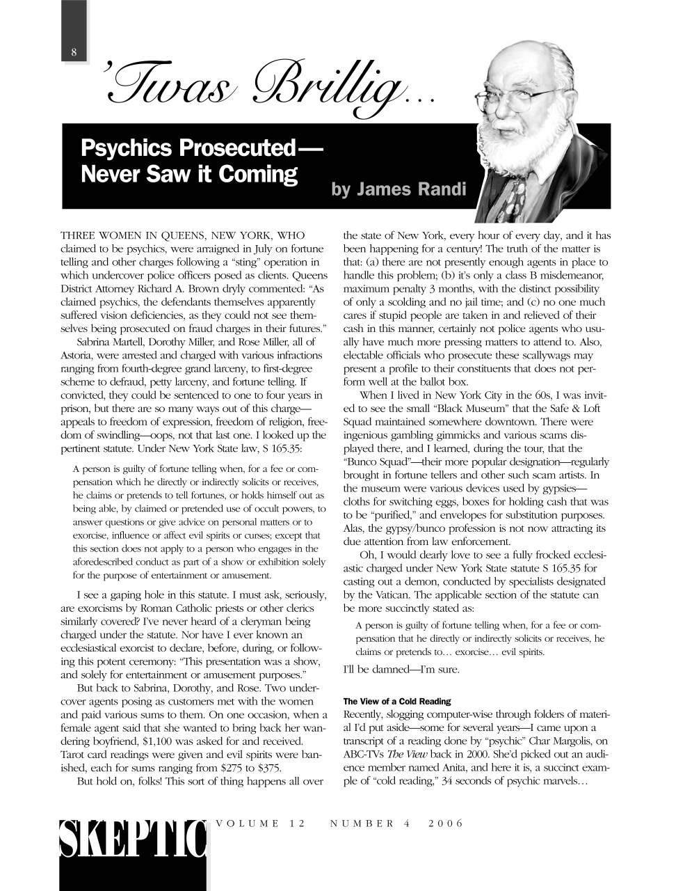 Skeptic Preview Pages