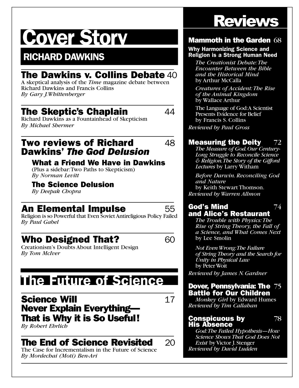 Skeptic Preview Pages