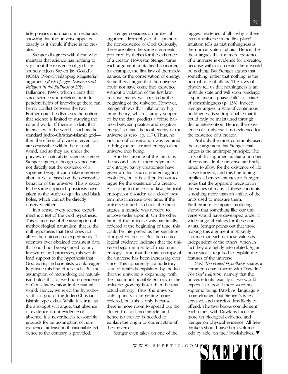 Skeptic Preview Pages