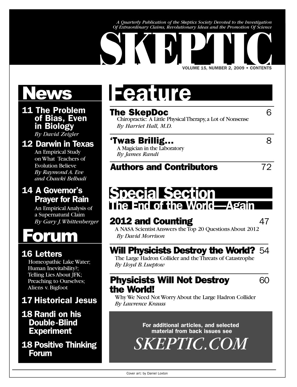 Skeptic Preview Pages