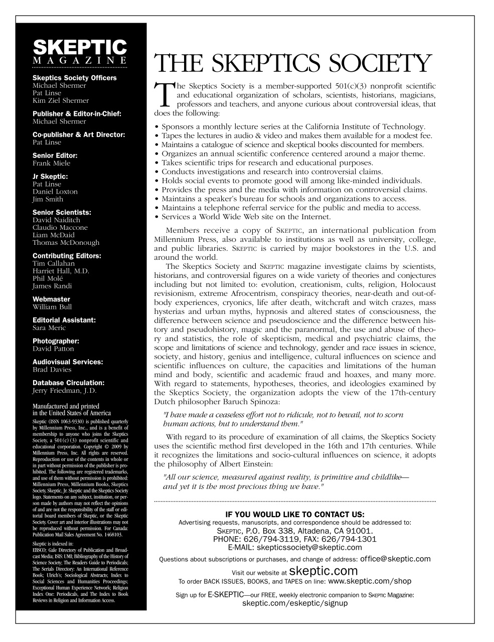 Skeptic Preview Pages