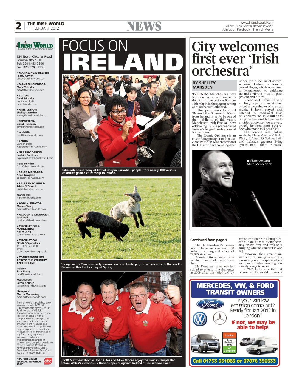 Irish World Preview Pages