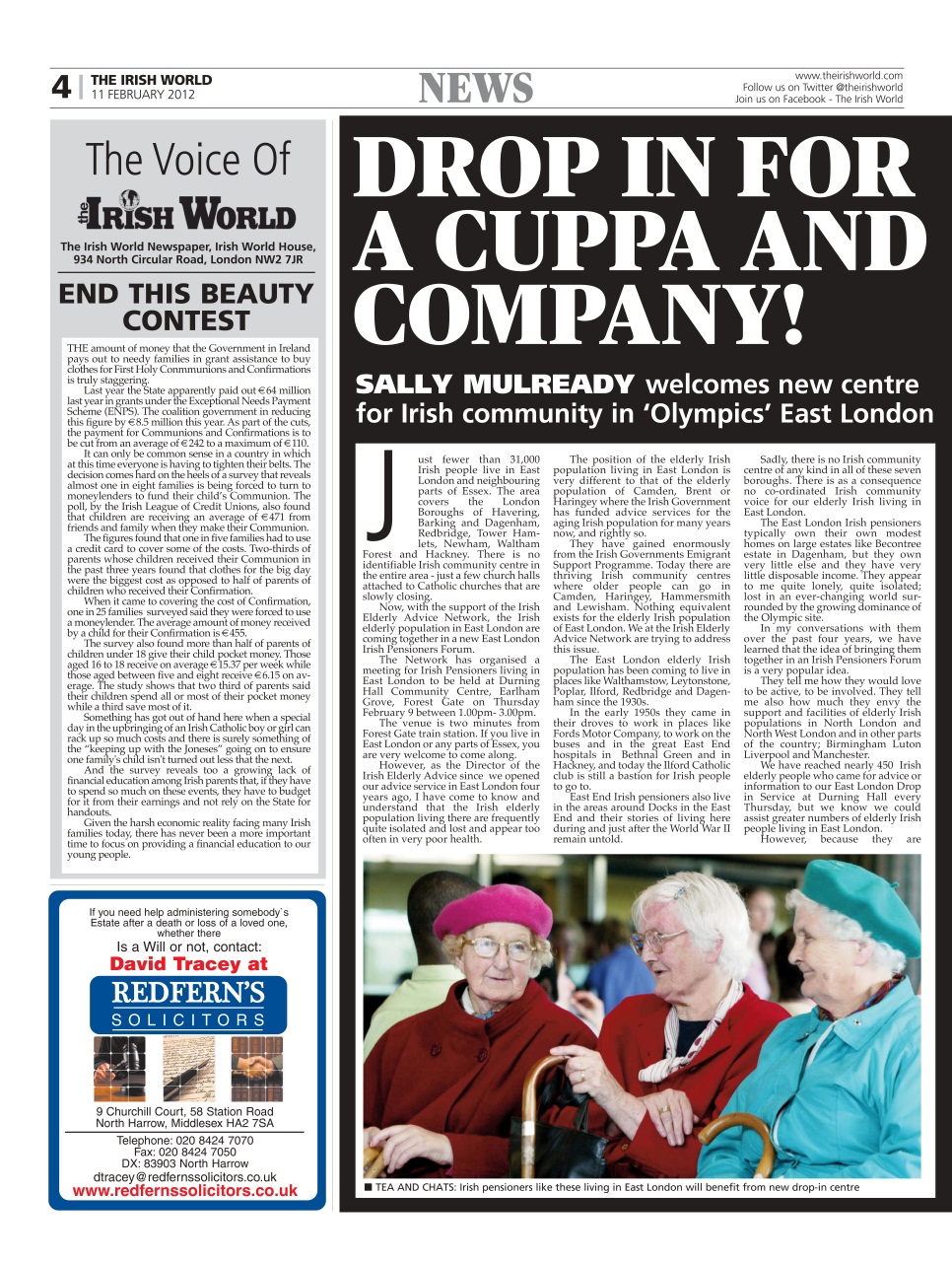 Irish World Preview Pages