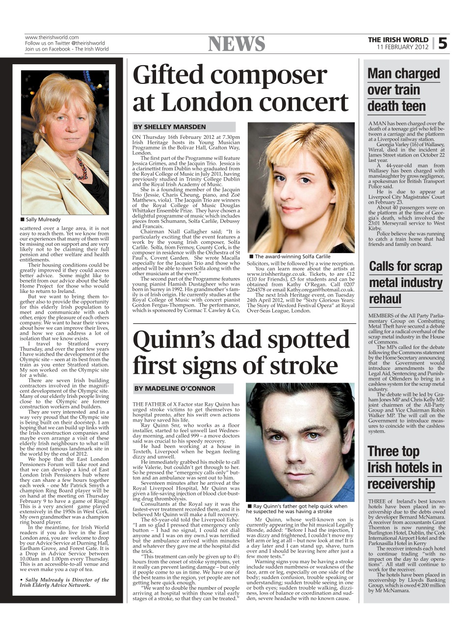 Irish World Preview Pages