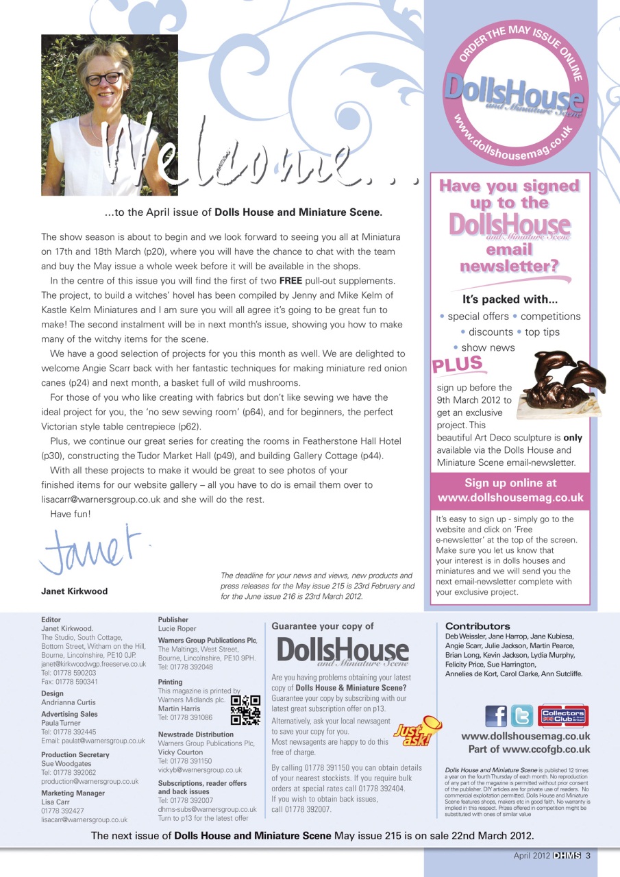 Dolls House and Miniature Scene Preview Pages