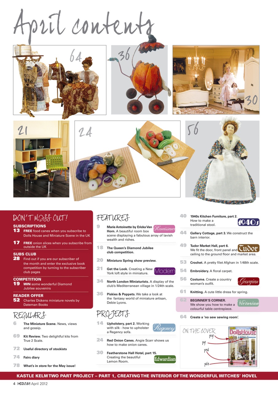 Dolls House and Miniature Scene Preview Pages
