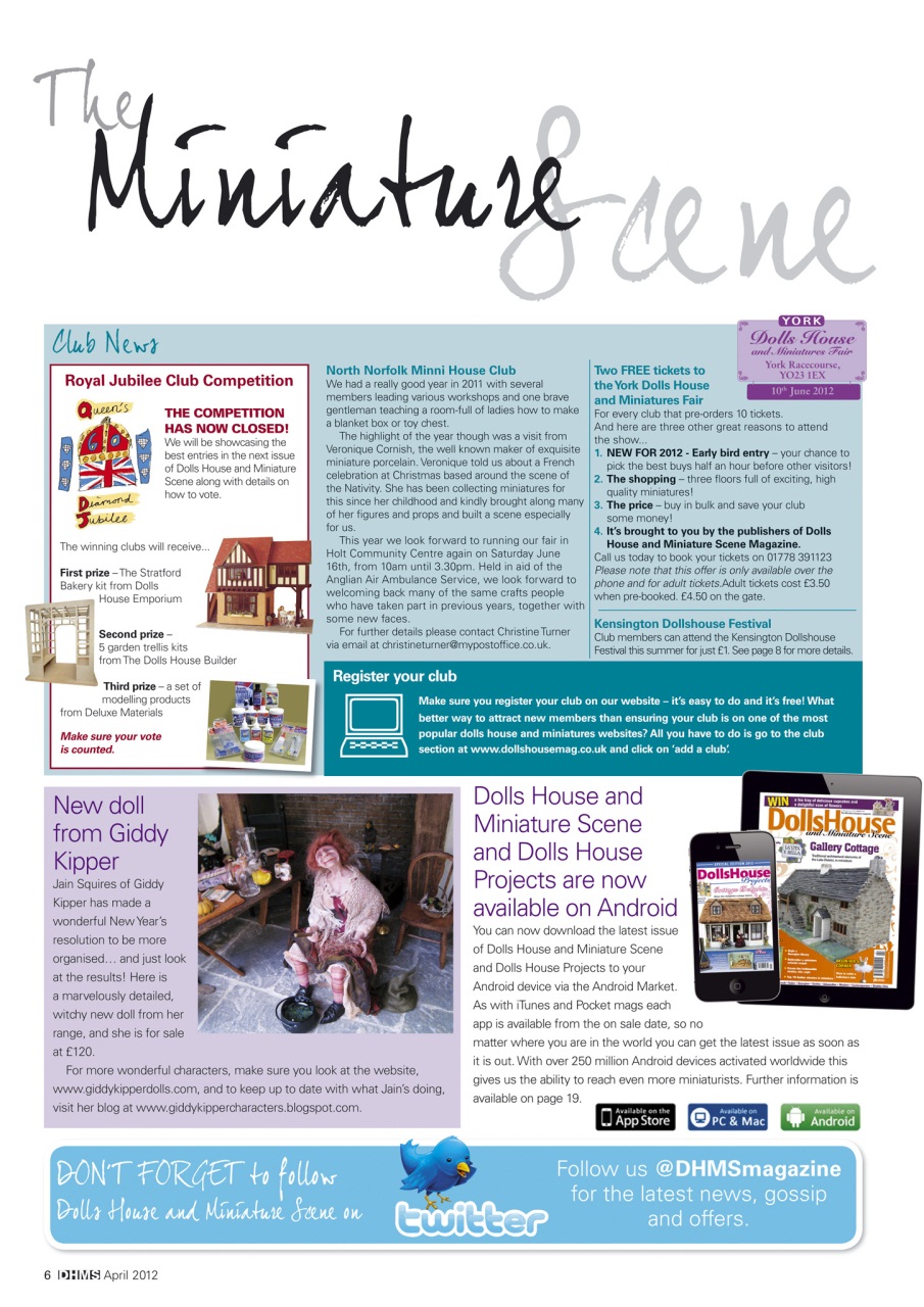 Dolls House and Miniature Scene Preview Pages