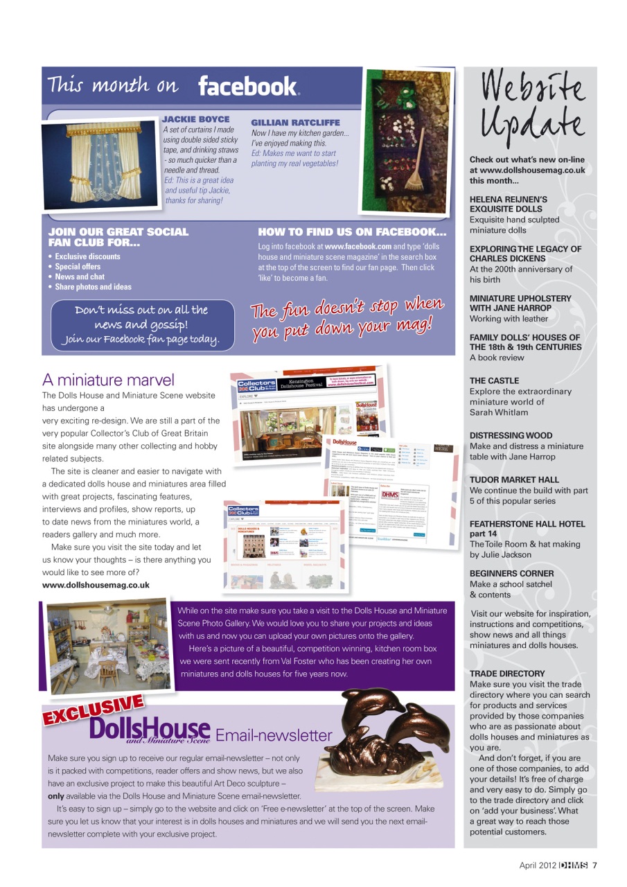 Dolls House and Miniature Scene Preview Pages