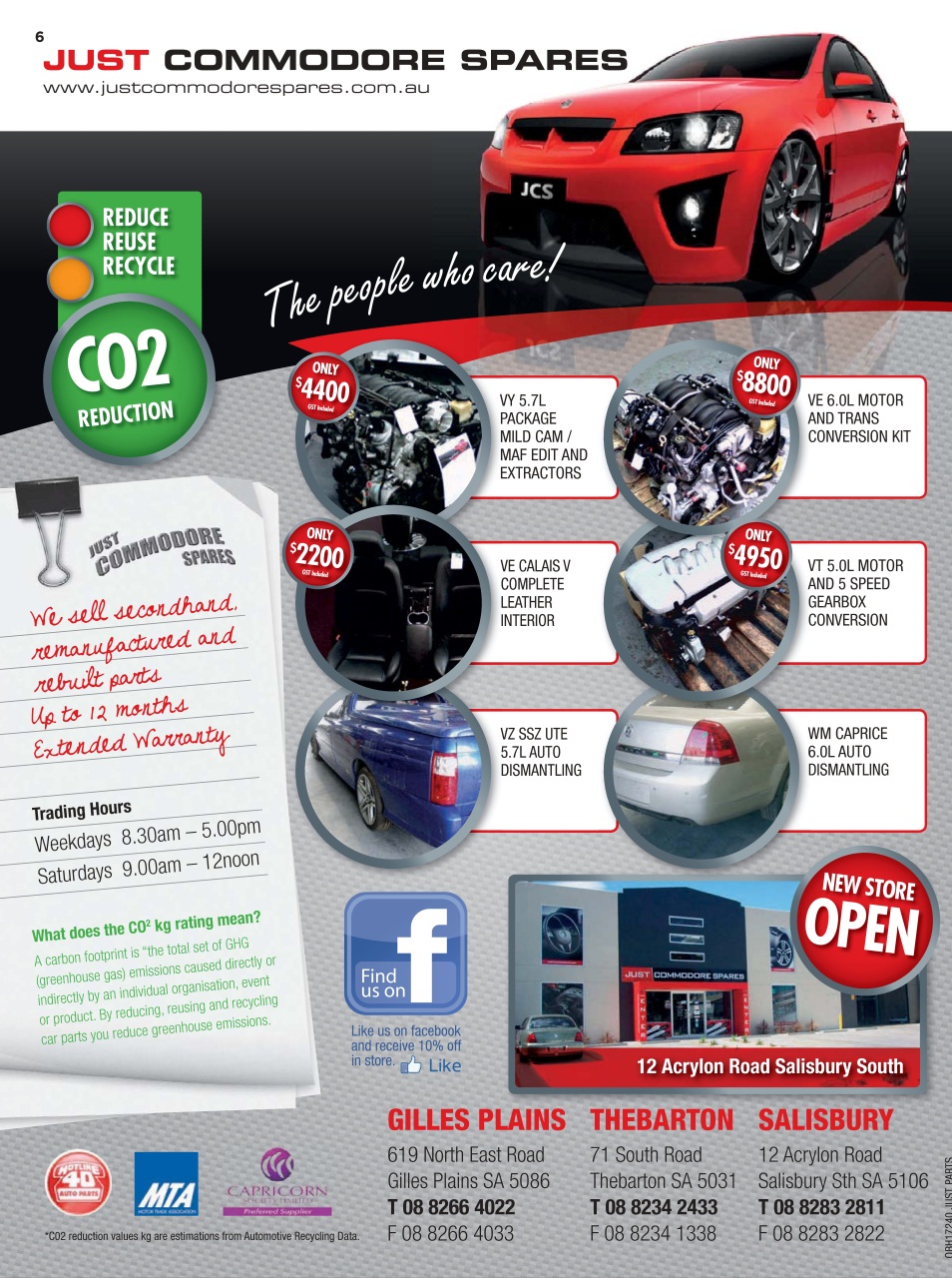 JUST PARTS Preview Pages