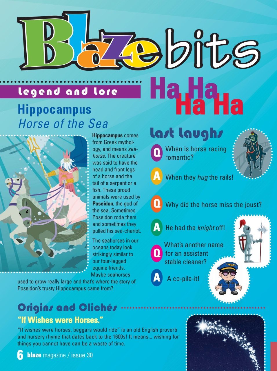 Blaze Magazine For Horse Crazy Kids Preview Pages