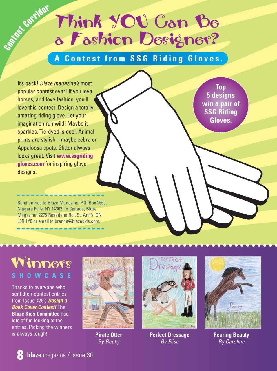 Blaze Magazine For Horse Crazy Kids Preview Pages