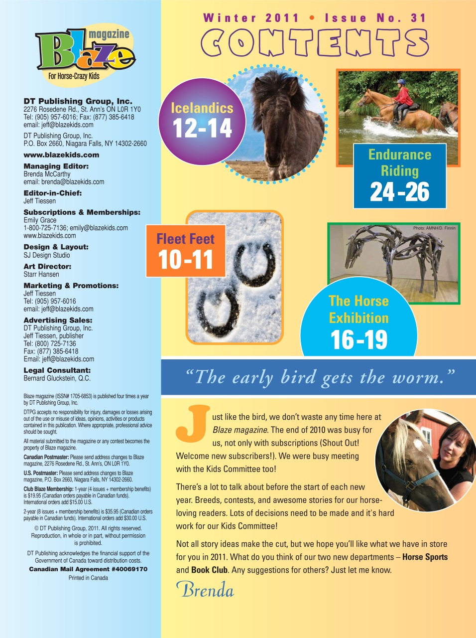 Blaze Magazine For Horse Crazy Kids Preview Pages