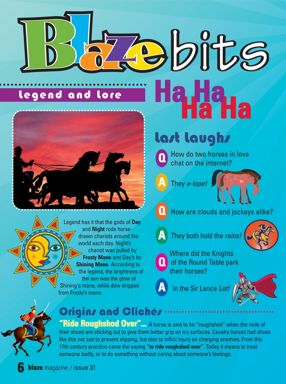 Blaze Magazine For Horse Crazy Kids Preview Pages