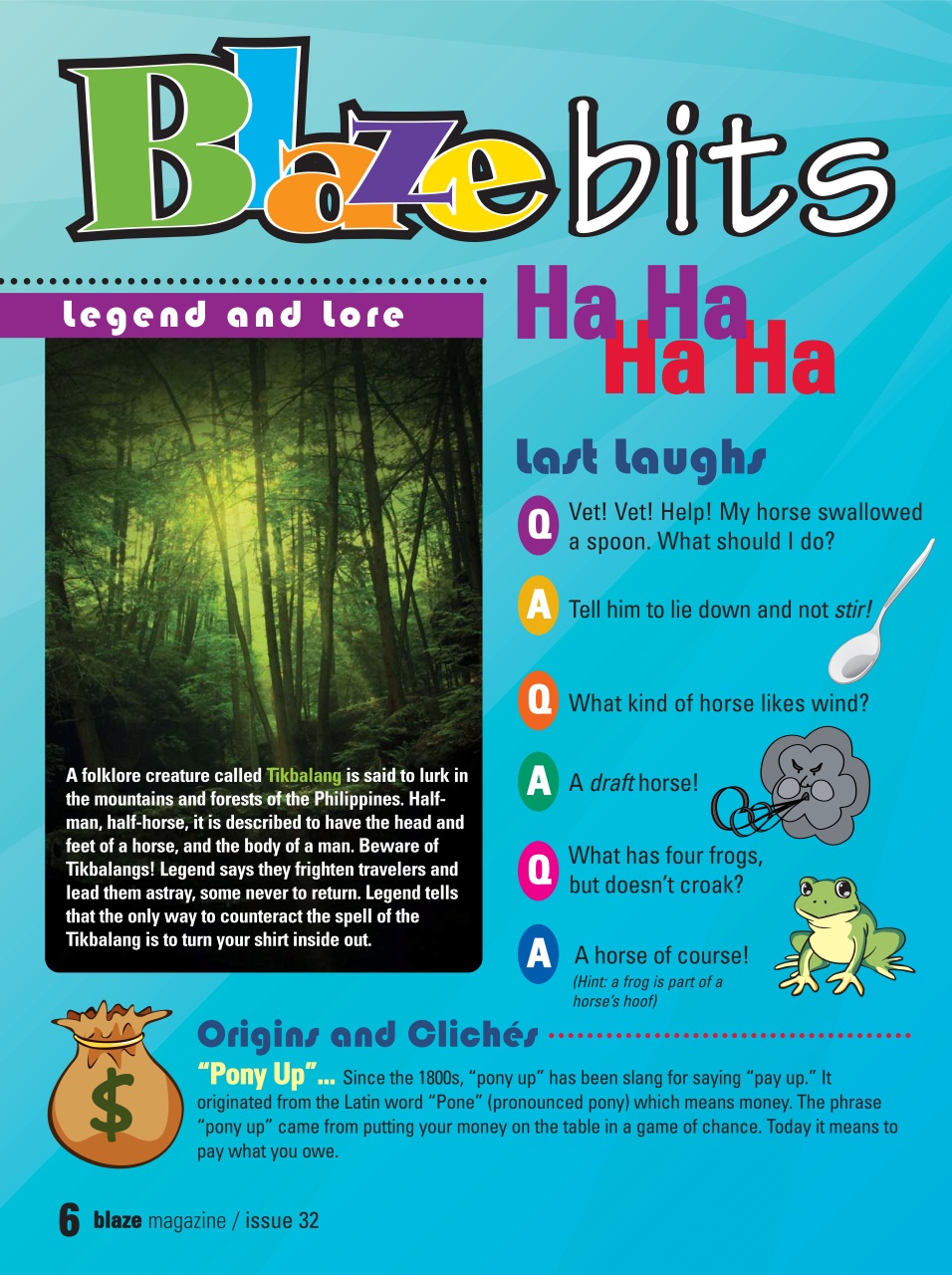 Blaze Magazine For Horse Crazy Kids Preview Pages