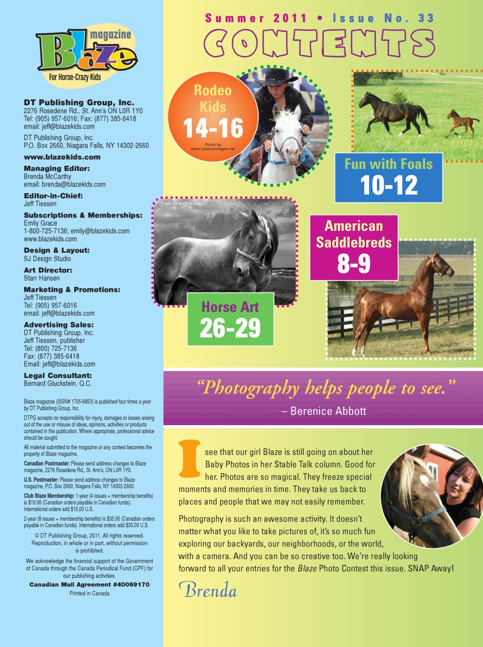 Blaze Magazine For Horse Crazy Kids Preview Pages