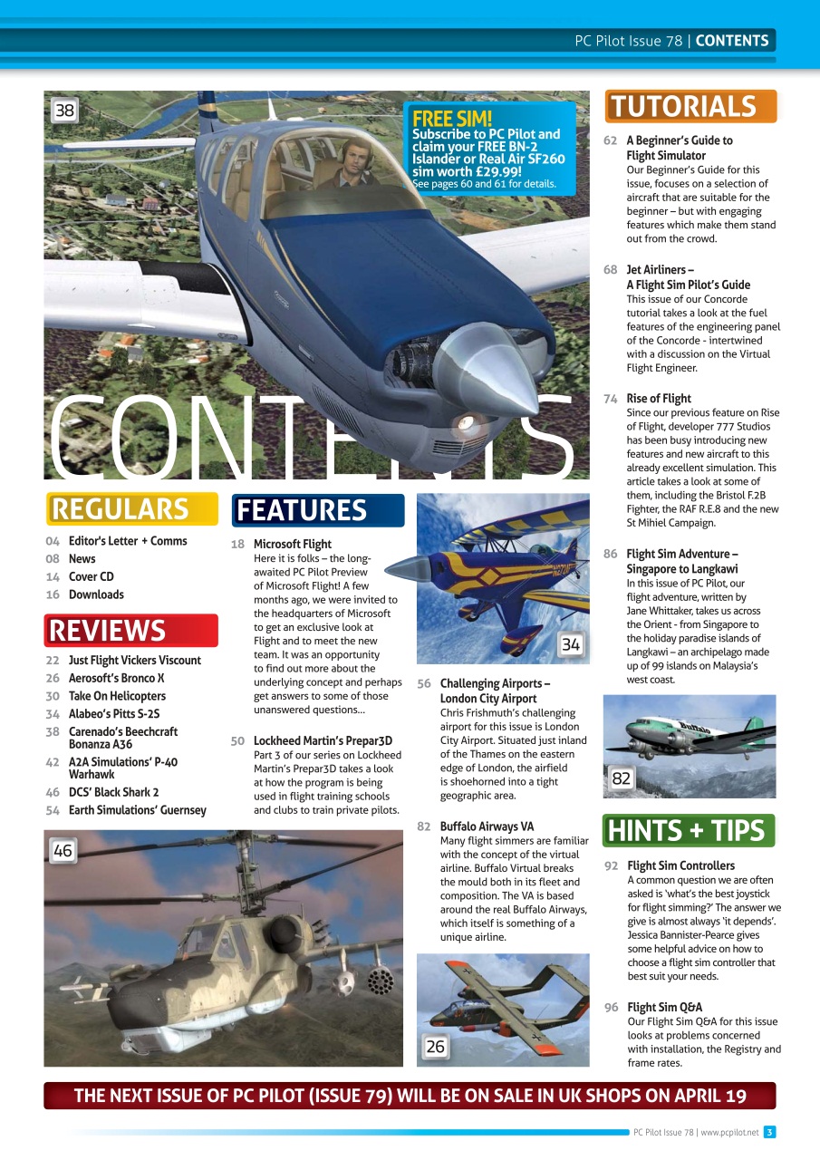 PC Pilot Preview Pages