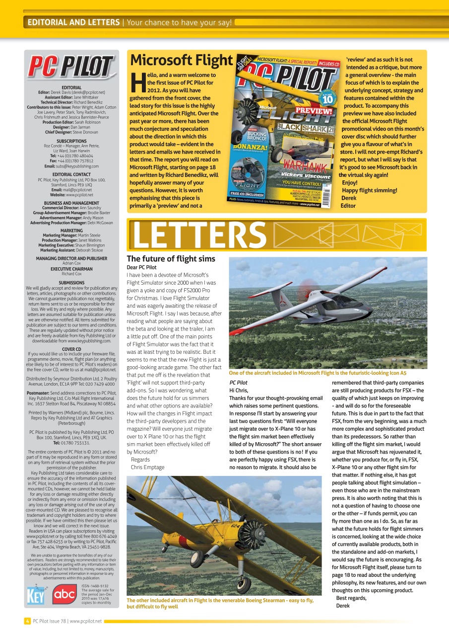 PC Pilot Preview Pages