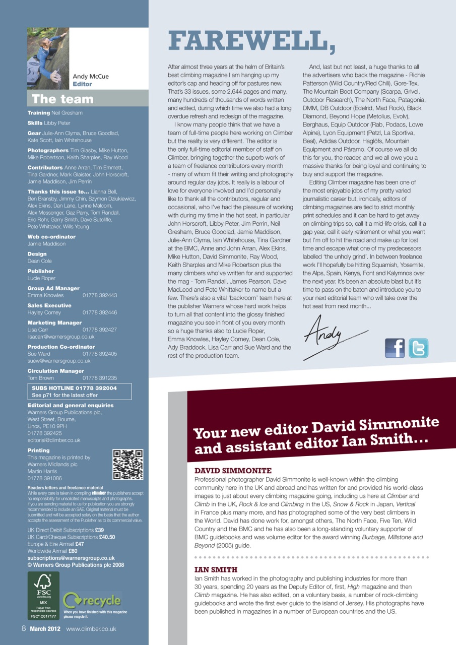 Climber Preview Pages