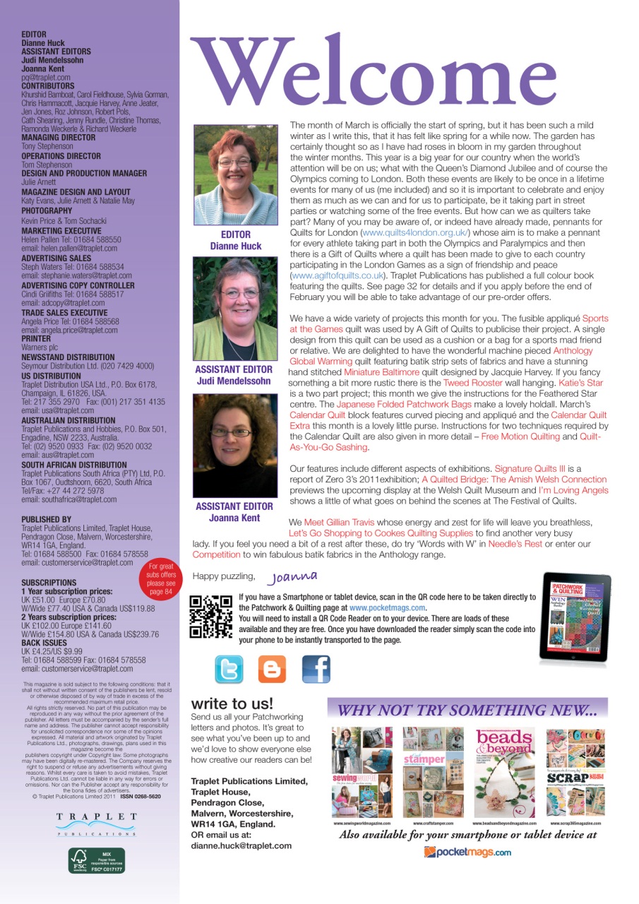 Patchwork and Quilting Preview Pages