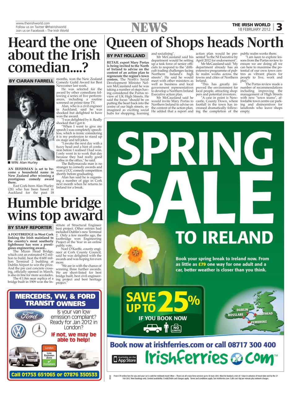 Irish World Preview Pages