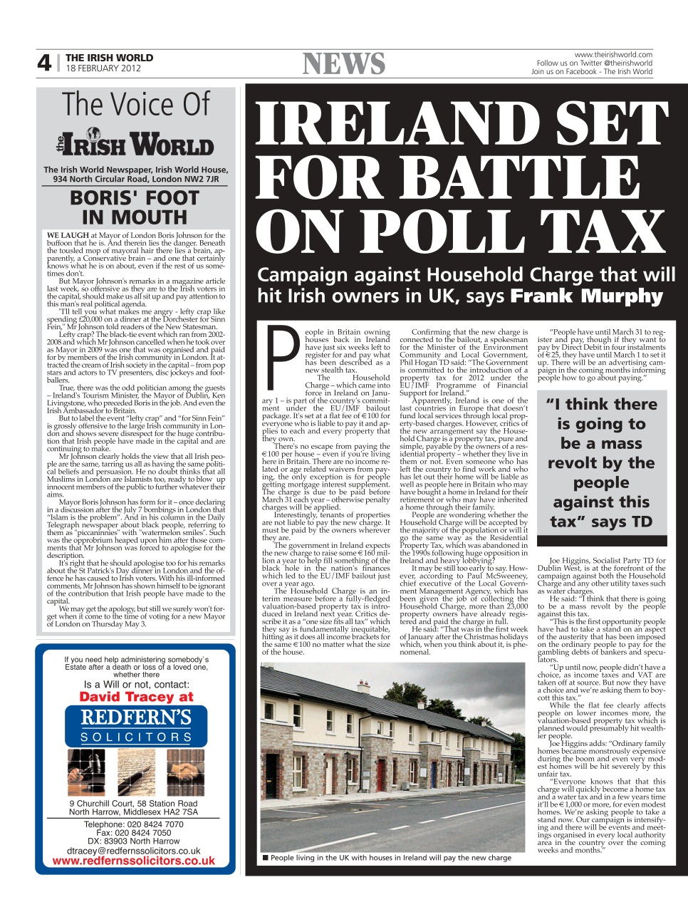 Irish World Preview Pages