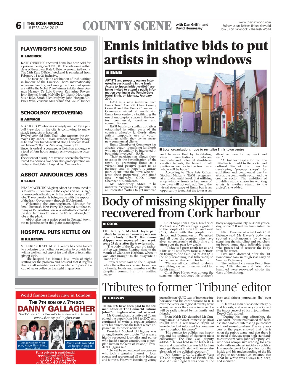 Irish World Preview Pages