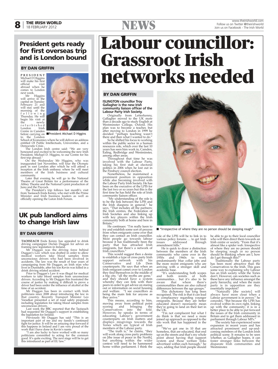 Irish World Preview Pages
